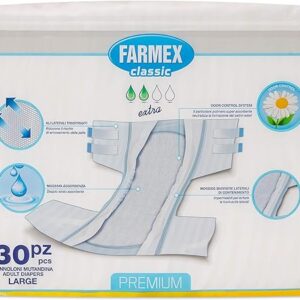 Farmex - Pannolone PREMIUM per Incontinenza per Adulti - 30 Pezzi