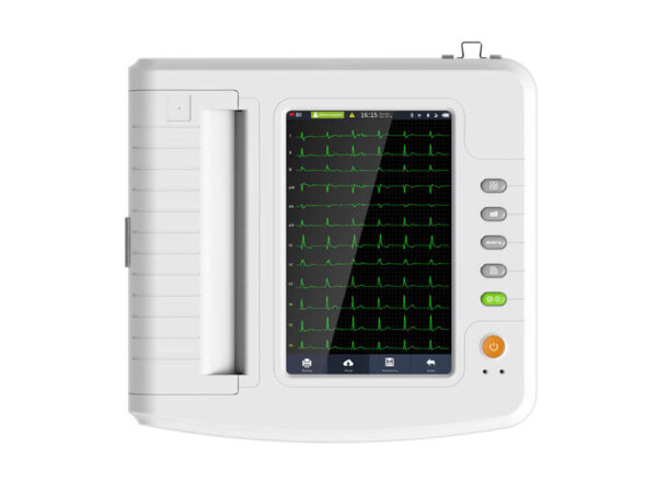 ELETTROCARDIOGRAFO 12 CANALI mod.1212G con Ampio Display a colori