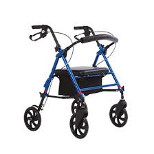 ROLLATOR mod. KD in alluminio con borsa e ruote da 20cm
